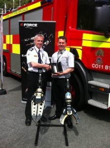 Richard Wood of Weber Rescue UK welcomes aboard Cork City Fire & Rescue Service to the E-force Family